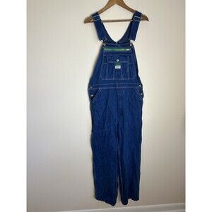 Liberty Overalls Mens 34X29 Blue Denim Utility Hamer Loop Carpenter Workwear